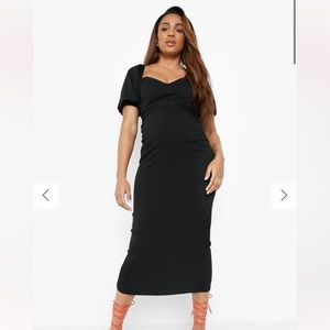 Black Maternity Dress from Boohoo